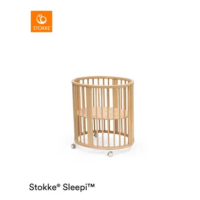 Gitterbetten, STOKKE, Beige – Besonderheit: vier verschiedene Höheneinstellungen für den Matratzenboden