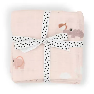 Mullwindeln, done by deer, Pink – Besonderheit: praktisches 2er Pack