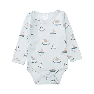 Wickelbodys, LITTLE ONE, Blau – Besonderheit: aus 100% Bio-Baumwolle