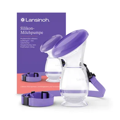 Milchpumpen, Lansinoh, Transparent – Besonderheit: kann bis zu ca. 100 ml Muttermilch auffangen