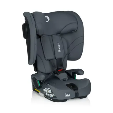 Kindersitze 9-36 kg, Gruppe 1/2/3, lionelo, Grau – Besonderheit: Befestigung mit ISOFIX und Top Tether