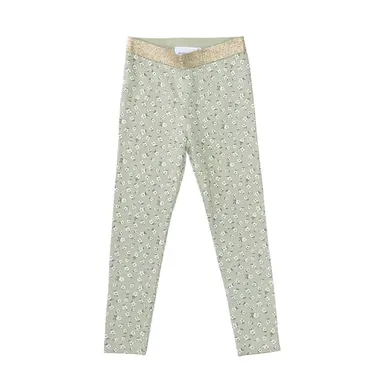 Leggings, BASEFIELD, Grün – Besonderheit: aus 96% Baumwolle