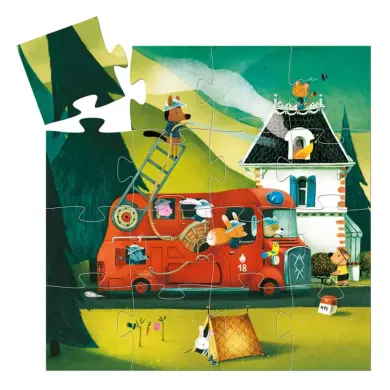 Puzzle, DJECO, Mehrfarbig – Besonderheit: 16 Teile