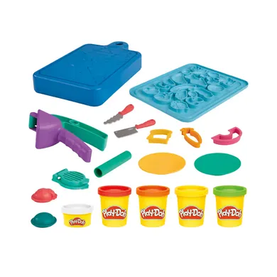 Malen & Kneten, Play-Doh, Mehrfarbig – Besonderheit: mit 5 verschiedenen Knetfarben und verschiedenen Förmchen