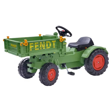 Kindertraktor, BIG, Grün – Besonderheit: Ladefläche mit aufklappbaren Bordwänden