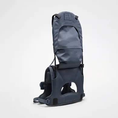 Rückentragen, MINIMEIS, Blau – Besonderheit: ergonomische Form entlastet Schultern und Nacken