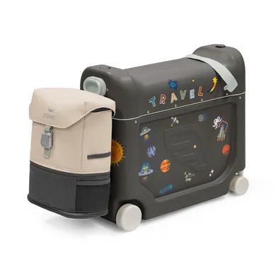 STOKKE, Grau – Besonderheit: Set bestehend aus BedBox und Rucksack