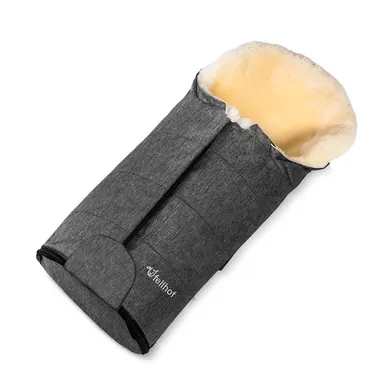 Fußsäcke, fellhof, Schwarz – Besonderheit: Innenmaterial aus 100 % Merino-Lammfell