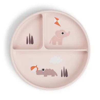 Kinderteller, done by deer, Pink – Besonderheit: mit praktischem Saugnapf