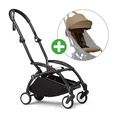Buggys, STOKKE, Braun – Besonderheit: Set bestehend aus Gestell und Textilset