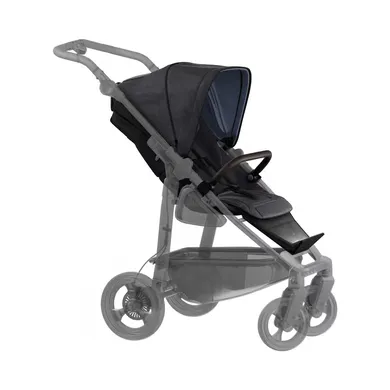 Sportsitze, tfk, Schwarz – Besonderheit: komfortabler und atmungsaktiver XXL Sitz für tfk pro, mono 3 oder mono 4 Kombi-Kinderwagen