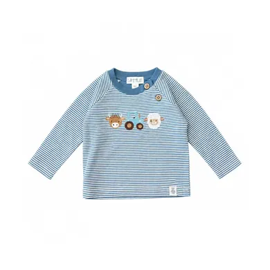 Langarmshirts, LITTLE, Blau – Besonderheit: aus 100% Baumwolle