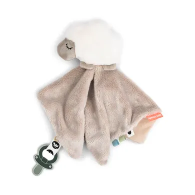 Schmusetücher, done by deer, Beige – Besonderheit: mit unterschiedlichen Texturen und bunten Etiketten