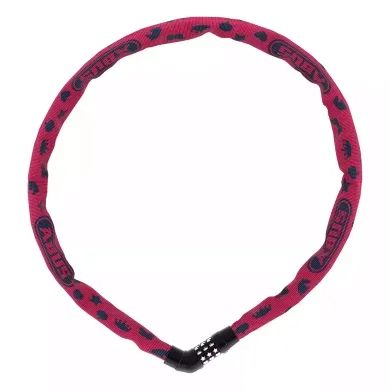 Fahrradfahren mit Kind, ABUS, Pink – Besonderheit: 4mm starke Vierkantkette aus Spezialstahl