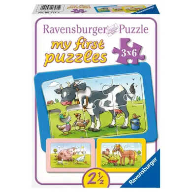 Puzzle, Ravensburger, Mehrfarbig – Besonderheit: 3 x 6 Teile