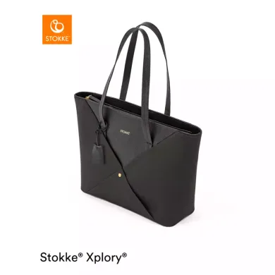 Wickeltaschen, STOKKE, Schwarz – Besonderheit: passende Wickeltasche für den Xplory X Kinderwagen von Stokke