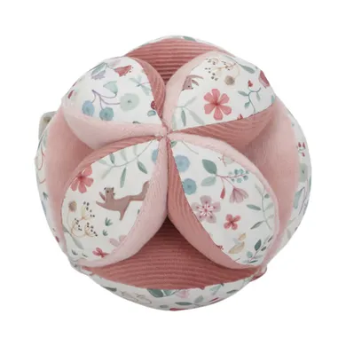 Rasseln & Greiflinge, LITTLE DUTCH, Pink – Besonderheit: interessante Form mit verschiedenen Texturen und Mustern