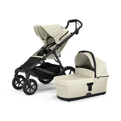 Kombi-Kinderwagen, THULE, Beige – Besonderheit: Set bestehend aus Sportwagen und Wanne