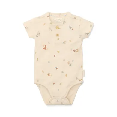 Kurzarmbodys, LITTLE DUTCH, Beige – Besonderheit: aus Baumwolle