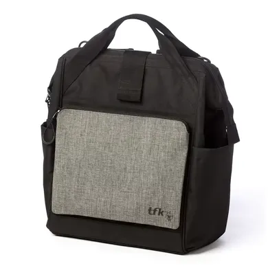 Wickeltaschen, tfk, Grau – Besonderheit: vielseitige Wickeltasche zur Befestigung am Kinderwagen