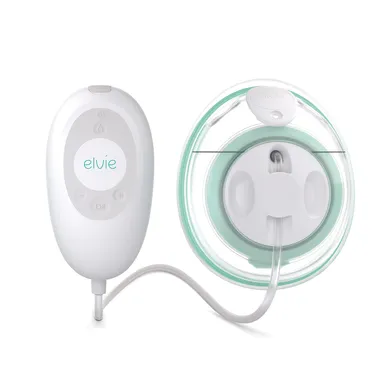 Milchpumpen, elvie, Transparent – Besonderheit: freihändige, tragbare Milchpumpe in Krankenhausqualität
