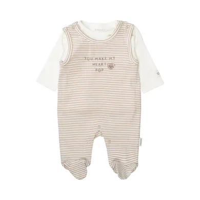 Strampler, STACCATO, Grau – Besonderheit: Set bestehend aus Strampler und Langarmshirt