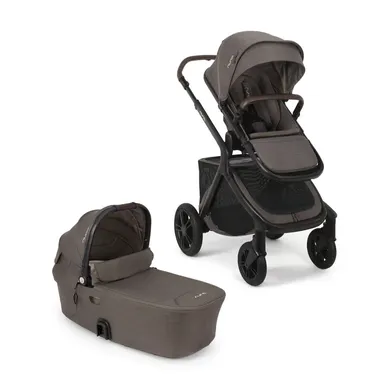 Kombi-Kinderwagen, nuna, Braun – Besonderheit: Set bestehend aus Buggy und Tragewanne