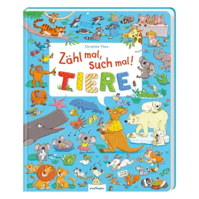 Kinderbücher, THIENEMANN, Blau – Besonderheit: tierischer Such- und Zählspaß