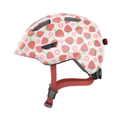 Fahrradhelme, ABUS, Pink – Besonderheit: mit aufladbarem Rücklicht