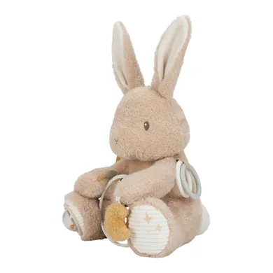 Kuscheltiere Hasen, LITTLE DUTCH, Braun – Besonderheit: mit verschiedenen Strukturen, Rasseln und verspielten Elementen
