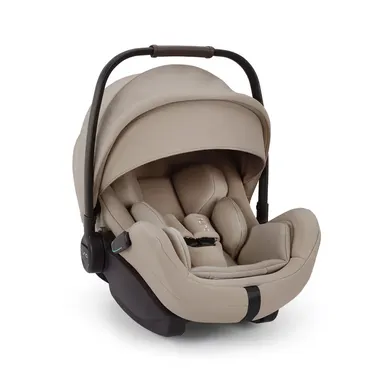 Babyschalen 0-13 kg, Gruppe 0+, nuna, Beige – Besonderheit: zweifach verstellbarer Neigungswinkel, darunter eine flache 157°-Liegeposition