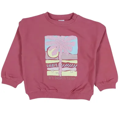 Pullover & Sweatshirts, LITTLE, Pink – Besonderheit: aus 95% Baumwolle