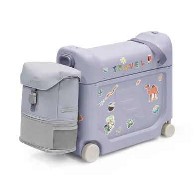 Kinderkoffer, STOKKE, Blau – Besonderheit: Set bestehend aus BedBox und Rucksack