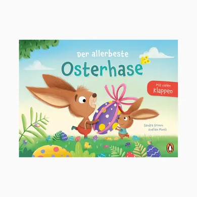Kinderbücher, Penguin JUNIOR, Grün – Besonderheit: der Osterhase bekommt Hilfe von anderen Tieren, um alle Ostereier zu verteilen