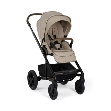 Kombi-Kinderwagen, nuna, Beige – Besonderheit: einfaches Zusammenklappen, Umdrehen des Sportsitzes oder Wechsel auf Babywannen- oder Autositzmodus