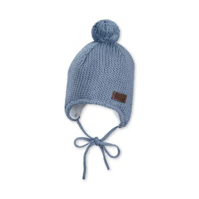 Wintermützen, Sterntaler, Blau – Besonderheit: klassische, gefütterte Bommelmütze