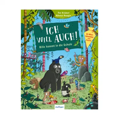 Kinderbücher, ess!inger – Besonderheit: liebenswerte Mitmach-Geschichte mit dem Gorilla Rille