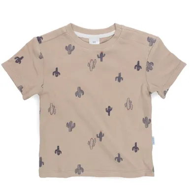 Kurzarmshirts, LITTLE ONE, Beige – Besonderheit: aus 100% Baumwolle