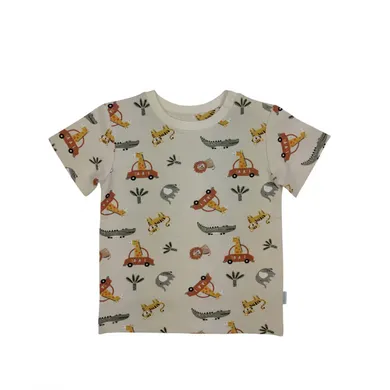 Kurzarmshirts, LITTLE ONE, Beige – Besonderheit: aus 95% Baumwolle