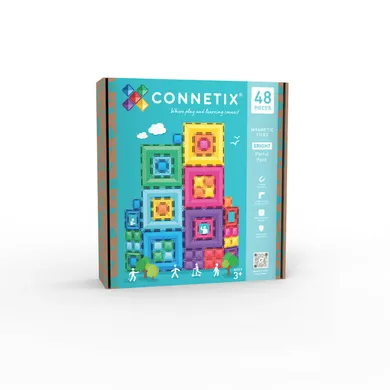 Bausteine, Connetix, Blau – Besonderheit: Set bestehend aus 48 Magnetbausteinen