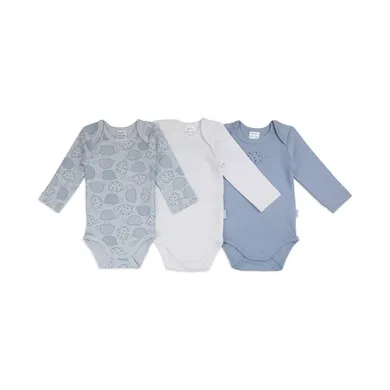 Langarmbodys, LITTLE ONE, Blau – Besonderheit: aus 100% Baumwolle