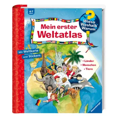 Kinderbücher, Ravensburger, Mehrfarbig – Besonderheit: mit Weltkarte und Stickern