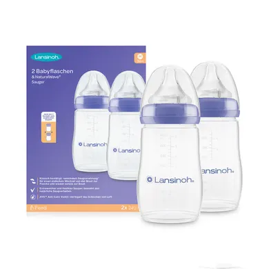 Babyfläschchen, Lansinoh, Transparent – Besonderheit: mit NaturalWave® Sauger