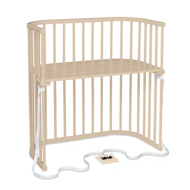 Beistellbetten, babybay, Beige – Besonderheit: stufenlos höhenverstellbar