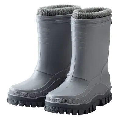 Gummistiefel, Sterntaler, Grau – Besonderheit: weiches & warmes Innenfutter