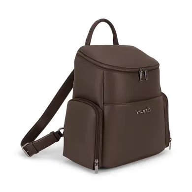 Wickelrucksäcke, nuna, Braun – Besonderheit: mehrere Innen- und Außentaschen (+ gepolstertes 16 Zoll Laptopfach und versteckter Tasche an der Unterseite des Rucksacks)