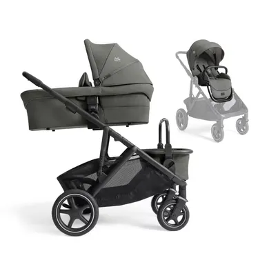 Kombi-Kinderwagen, Joie signature, Grün – Besonderheit: inkl. extragroßer Babywanne, wendbarem Sportsitz und Gurt- und Rückenpolstern