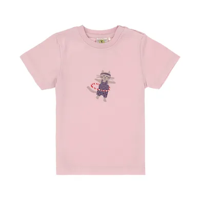 Kurzarmshirts, LÄSSIG, Pink – Besonderheit: aus 95% Baumwolle