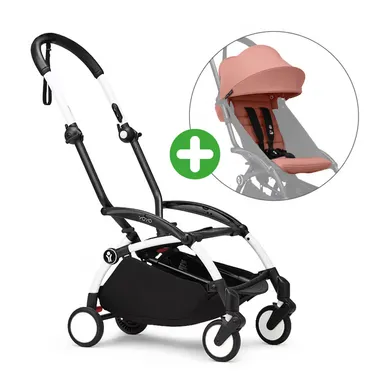 Buggys, STOKKE, Pink – Besonderheit: Set bestehend aus YOYO³ Gestell und YOYO³ 6+ Textil-Set