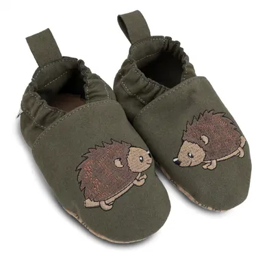 Krabbelschuhe, HOBEA, Grün – Besonderheit: aus 100% recyceltem Material